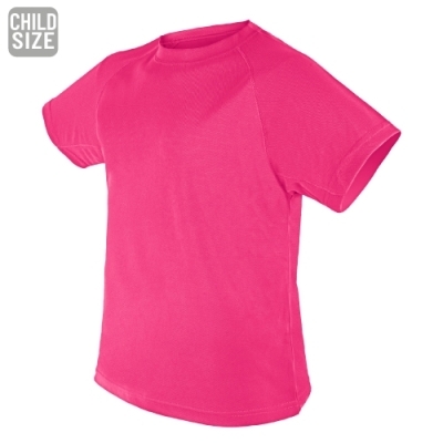 Camiseta de Poliéster en Color Fucsia Formato Fucsia 2